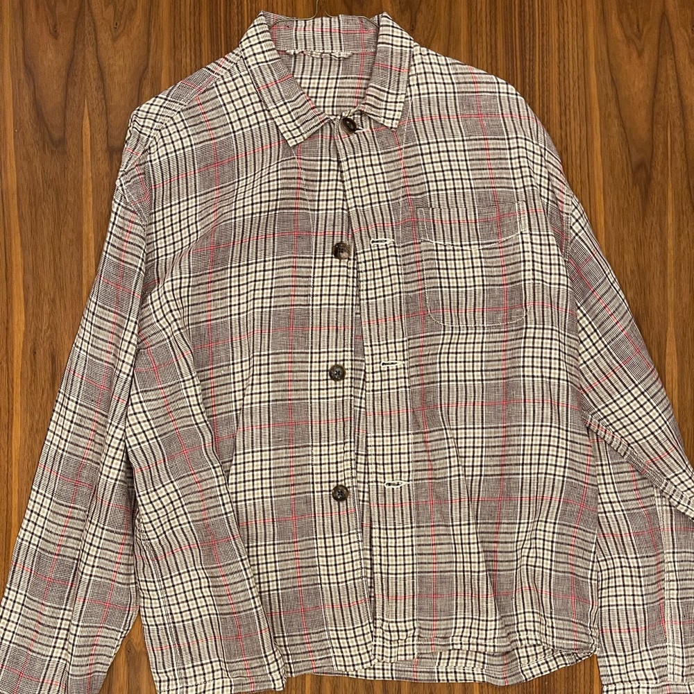 Sillage check linen shirt